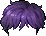 Dark Feathered Bed Head, purple