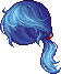 Shade's Hero Hairdo, blue
