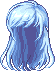 Mercedes's Hero Hairdo, blue