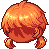 Blaze Wizard Knight Hair, orange