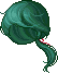 Crescent Moon Hair, green