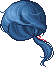Crescent Moon Hair, blue