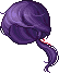 Crescent Moon Hair, purple