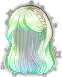 Foggy Angela Hair, green