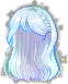 Foggy Angela Hair, blue