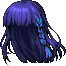 Long Mesh Hair, blue