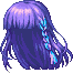 Long Mesh Hair, purple