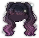 Night Abyss Hair, red