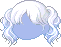 Softly Flowing Hair, blue
