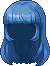 Spirit Walker of the Five Planets Hair, blue
