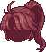 Clipped Hair, red