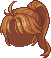 Clipped Hair, orange