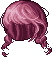 Plaited Pigtails Hair, red