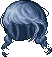 Plaited Pigtails Hair, blue