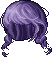 Plaited Pigtails Hair, purple