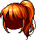 Samurai Ponytail, orange