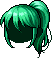 Samurai Ponytail, green