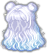Foggy Blanche Hair, blue