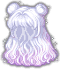 Foggy Blanche Hair, purple