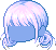 Cherry Pop Hair, blue