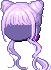 Pink Bean Hair, purple