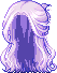 Half-Up Braid Hair, purple