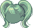 Voluminous Pigtails Hair, green
