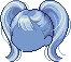 Voluminous Pigtails Hair, blue