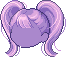 Voluminous Pigtails Hair, purple
