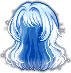 Wrapped Fox Tail Hair, blue