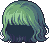 Dark Lyrha Hair, green