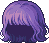 Dark Lyrha Hair, purple