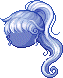 Unicorn Ponytail, blue