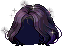 Dark Cool Bob Hair, purple