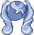 Snowstorm Pigtails, blue