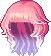 Sliding Hair, red