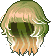 Sliding Hair, green