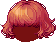 Cut Wavy Bob Hair, red