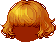 Cut Wavy Bob Hair, orange