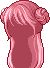 Milk Roll Girl Hair, red