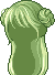 Milk Roll Girl Hair, green