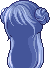 Milk Roll Girl Hair, blue