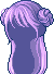 Milk Roll Girl Hair, purple
