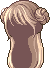 Milk Roll Girl Hair, brown