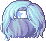 Sporty Bob Hair, blue