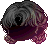 Black Spoon of Clear Sky Hair, red