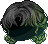 Black Spoon of Clear Sky Hair, green