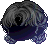 Black Spoon of Clear Sky Hair, blue