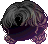 Black Spoon of Clear Sky Hair, purple