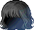 Black Lyrha Hair, blue